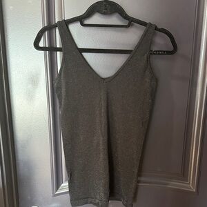 Shimmering Black Camisole Top